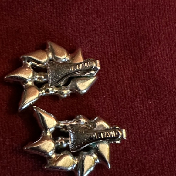 Vintage B.David crystal earring - Picture 4 of 6